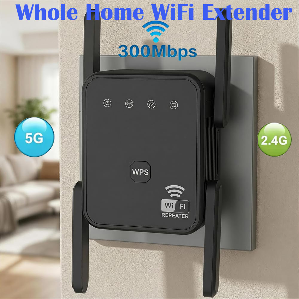 Home Security Network - Nuovo Ripetitore WiFi 2026 300Mbps 2.4GHz