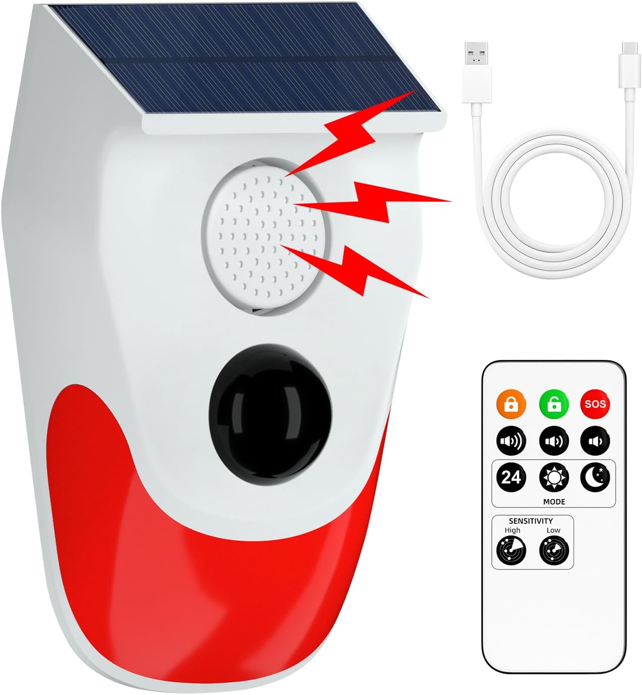Home Security Lights Outdoors - Allarme esterno con sensore di movimento