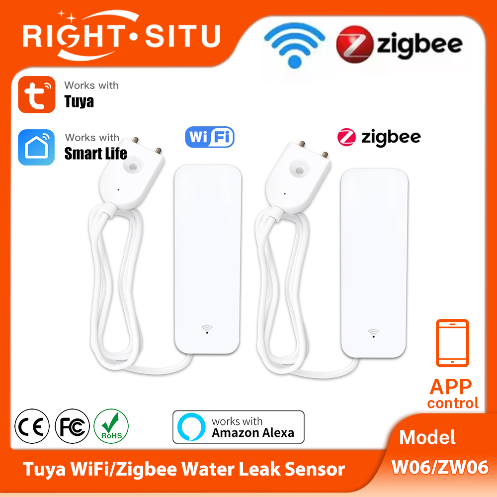 Home Security With Ai - Tuya WiFi Zigbee Sensore acqua Rilevatore