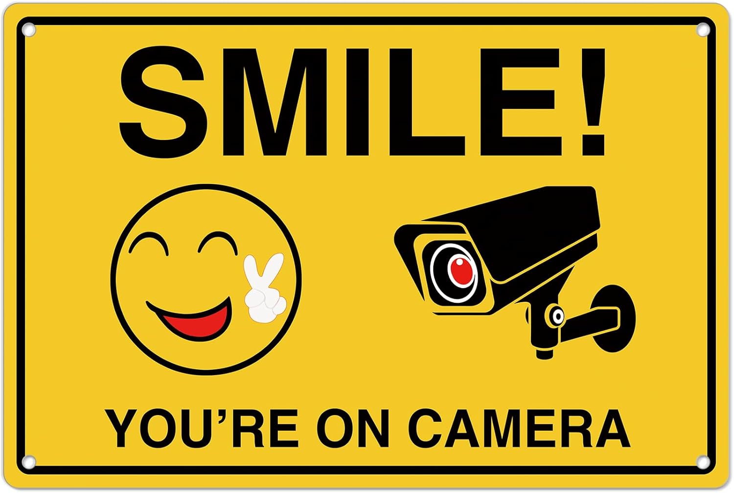 Home Security Network - Smile Youre On Insegne della fotocamera;