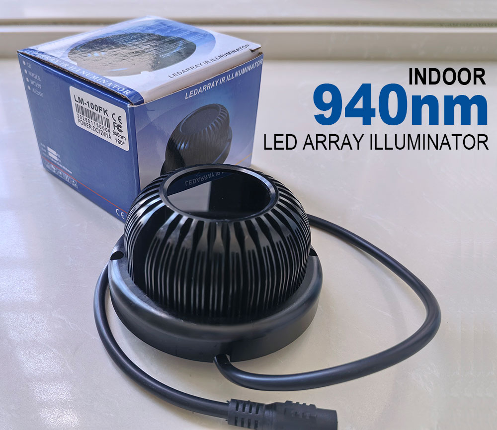 Home Security Lights - Nuovo Illuminatore IR Infrarosso Invisibile Nero