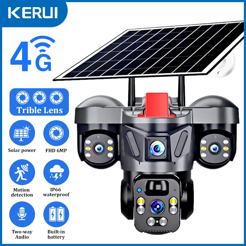 Home Security Front Door - KERUI V380 Pro PTZ Esterna 6MP