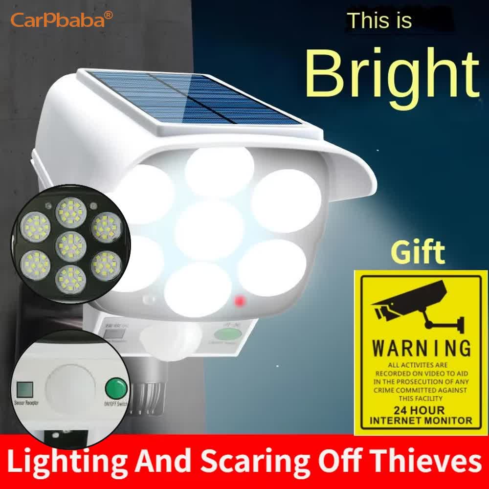 Home Security Lights Outdoors - Luce solare esterna Sensore di movimento