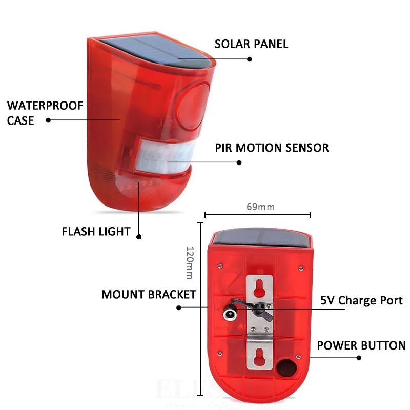 Luce di Allarme Solare Imperme - Home Security Lights recensione e prezzo