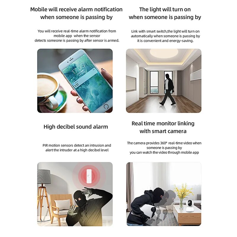 Tuya WiFi Zigbee PIR sensore d - Home Security With Ai recensione e prezzo