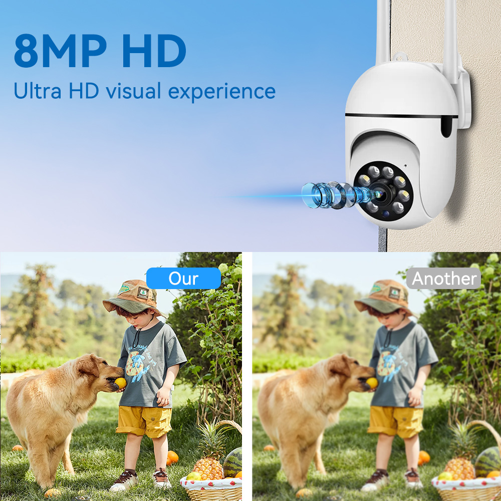 Telecamera CCTV IP Wifi da 8MP - Home Security Lights Outdoors recensione e prezzo