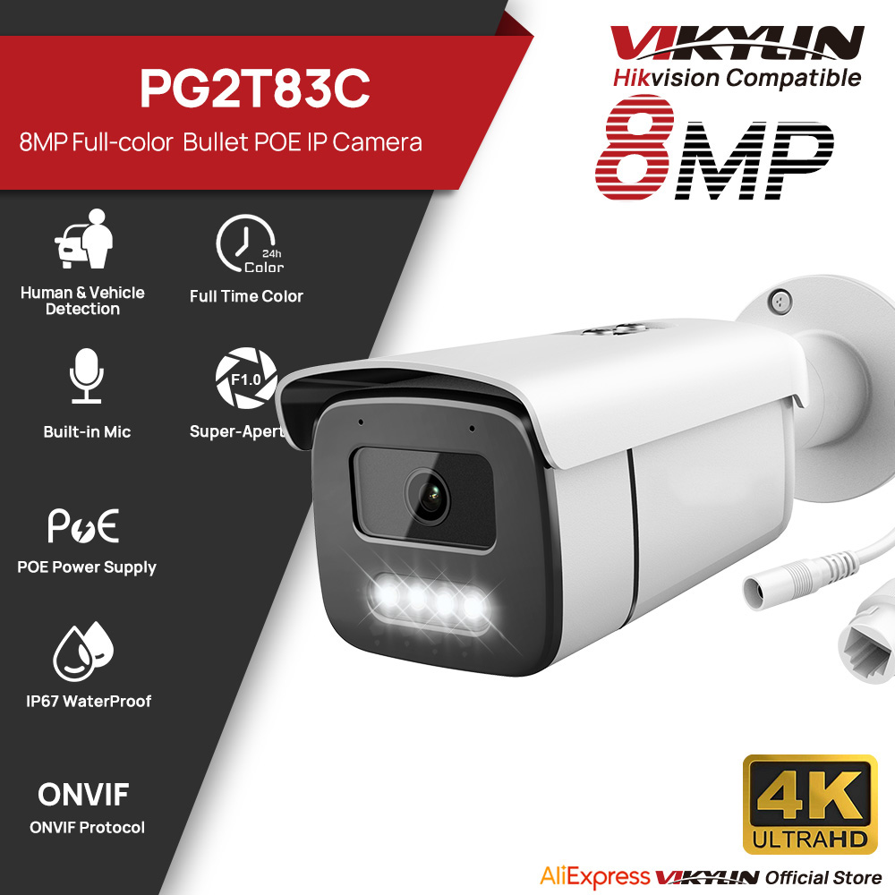 Telecamera IP Bullet Vikylin 8 - Home Security Lights Outdoors recensione e prezzo
